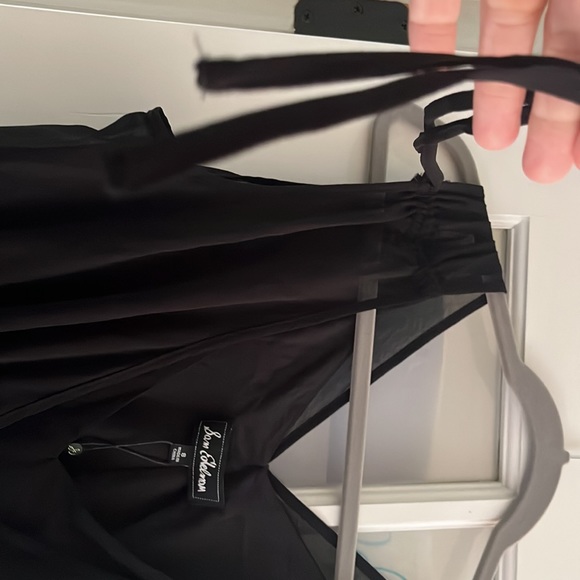 NWT Sam Elderman LBD , sheer layers, elastic waist Dress- adorable and on sale - Picture 12 of 15